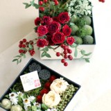 和飾り2015 花の二段重　　　　　12月サンプル作品　　　　　のイメージ